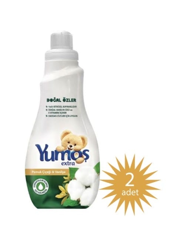 Yumoş Extra Doğal Özlü Pamuk Çiçeği&vanilya 1200 Ml